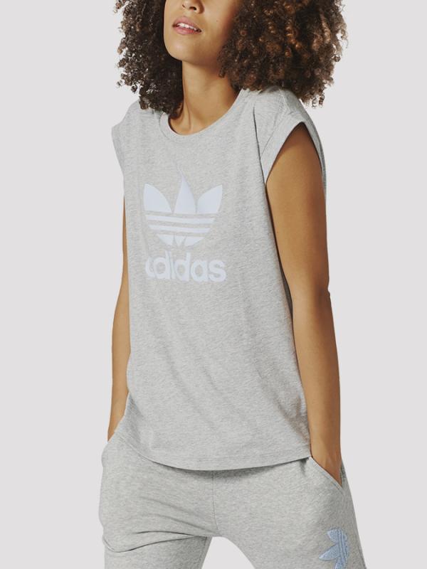 Tričko adidas Originals BF ROLL UP TEE Šedá