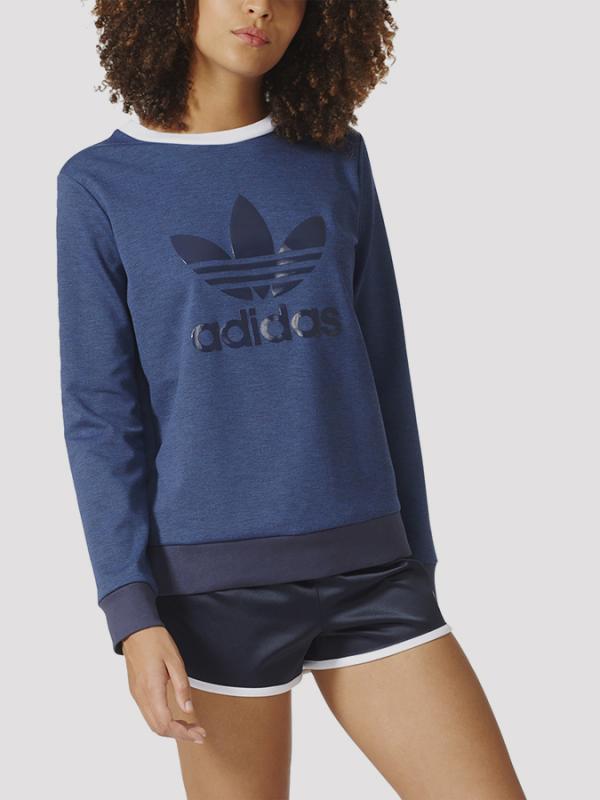 Mikina adidas Originals CREW SWEATER Modrá
