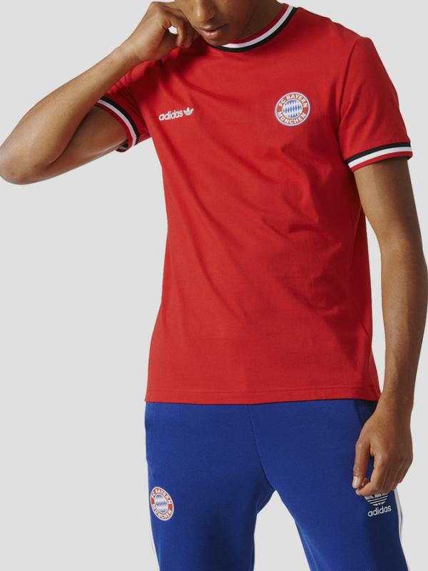 Tričko adidas Originals FC BAYERN T Červená