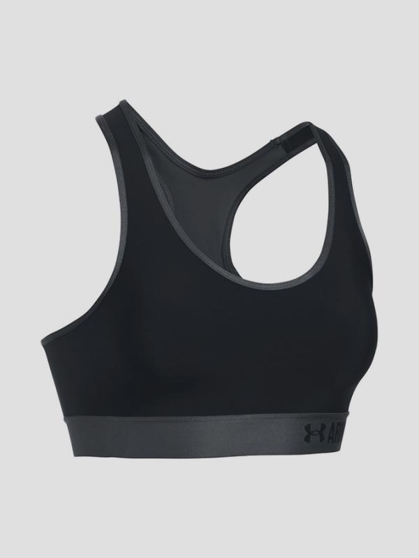 Kompresní podprsenka Under Armour Mid 'Under Armour' Graphic Černá
