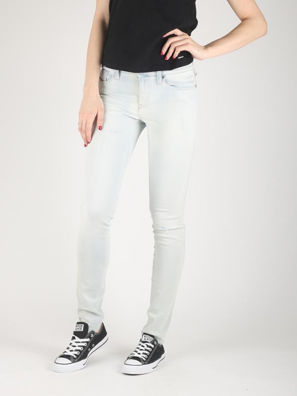 Džíny Diesel SKINZEE L.32 PANTALONI Bílá