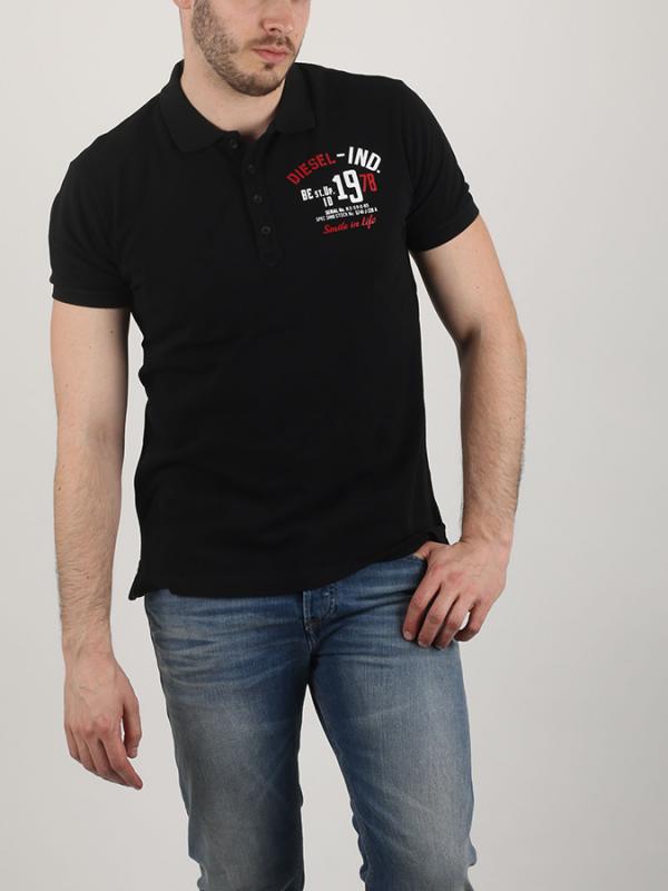 Tričko Diesel CL-T-CLAP CAMICIA Černá