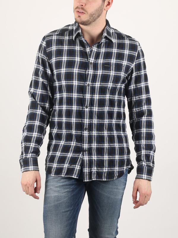 Košile Diesel S-ANOBU CAMICIA Černá