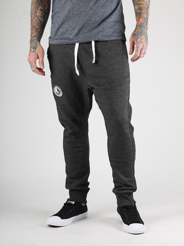 Tepláky Superdry MASTER BRAND JOGGER Šedá