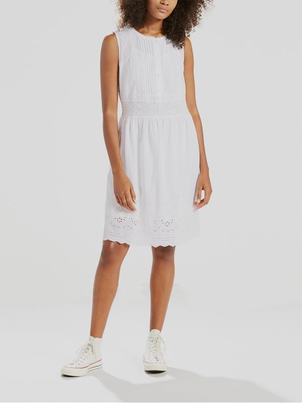 Šaty LEVI'S SL CLAUDIA DRESS Bílá