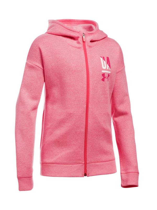 Mikina Under Armour Favorite Fleece Full Zip Šedá