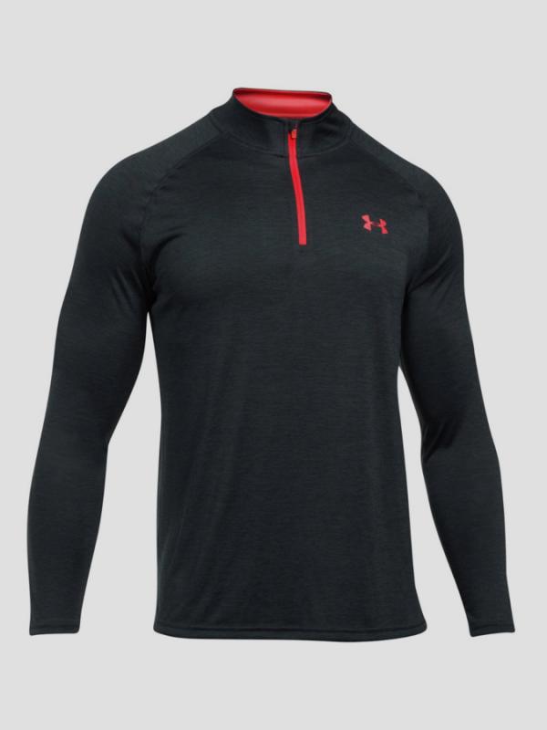 Tričko Under Armour Tech 1/4 Zip Černá