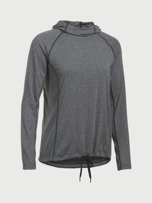 Tričko Under Armour Threadborne Train Hood Twist Šedá