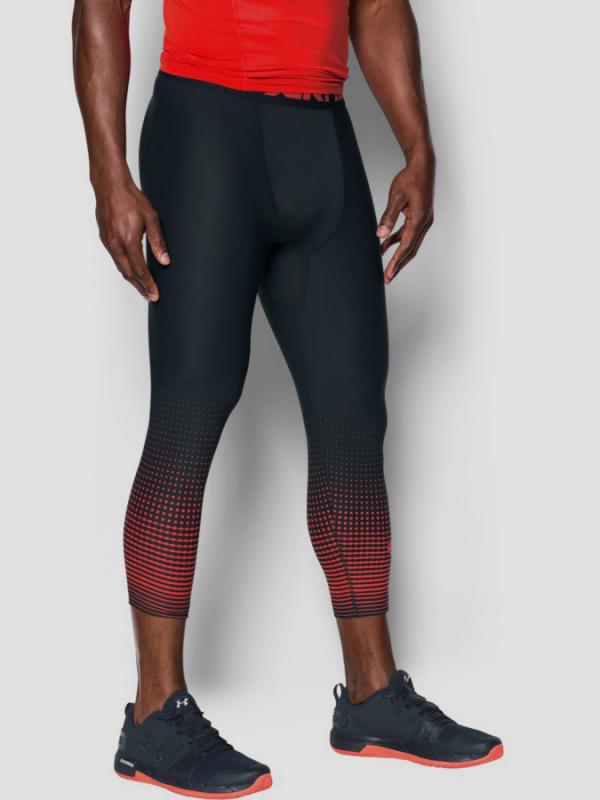 Kompresní legíny Under Armour HG Comp Graphic 3/4 Černá
