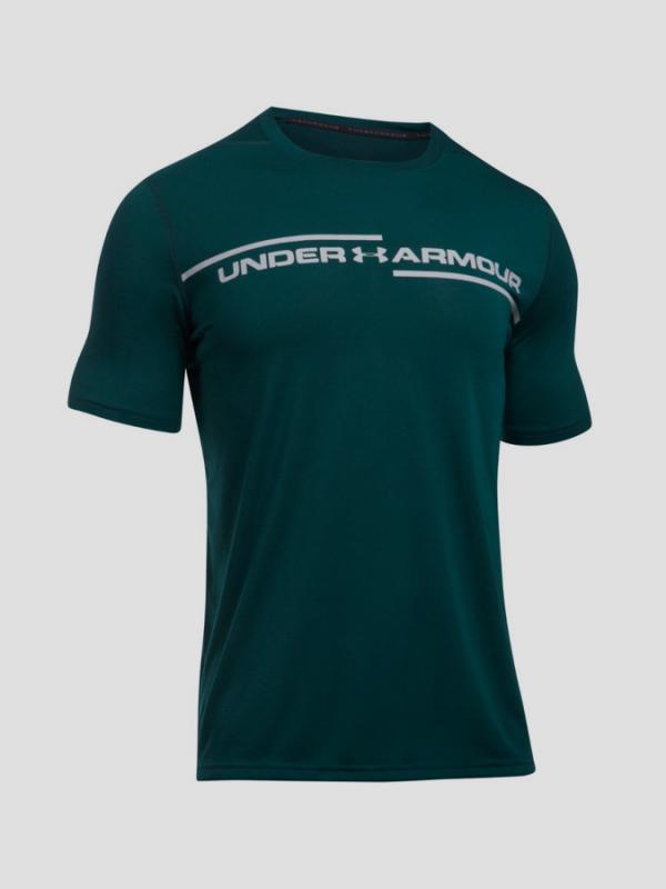 Tričko Under Armour Threadborne Cross Chest SS Zelená