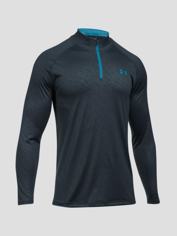 Tričko Under Armour Tech Emboss 1/4 Zip Černá
