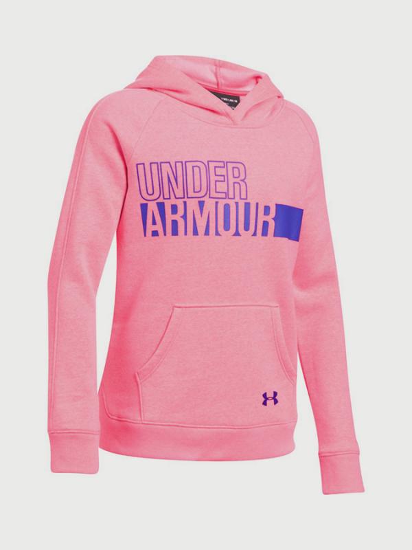 Mikina Under Armour Favorite Fleece Hoody Růžová