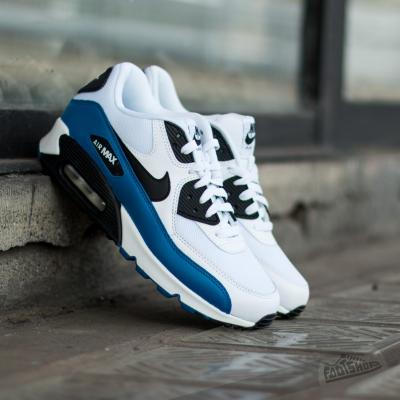 Nike Air Max 90 Essentials White/Black-Military Blue-Neutral Grey