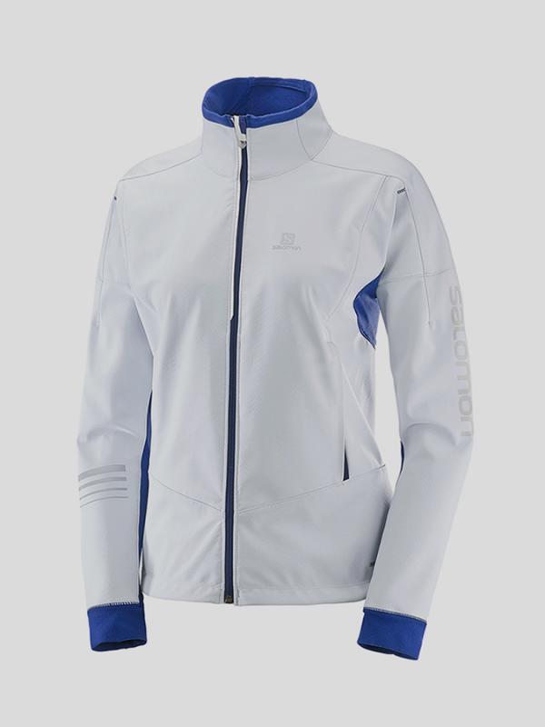 Bunda Salomon LIGHTNING WARM SSHELL JKT W Bílá