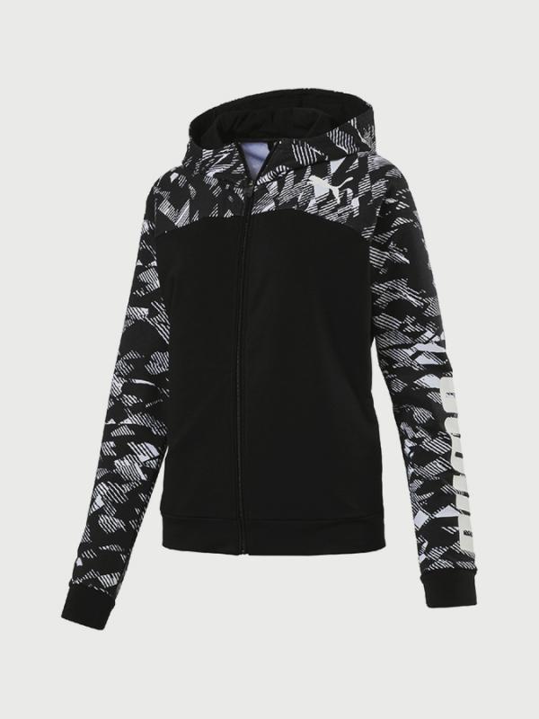 Mikina Puma Urban Sports Fz Graphic Hoody Černá