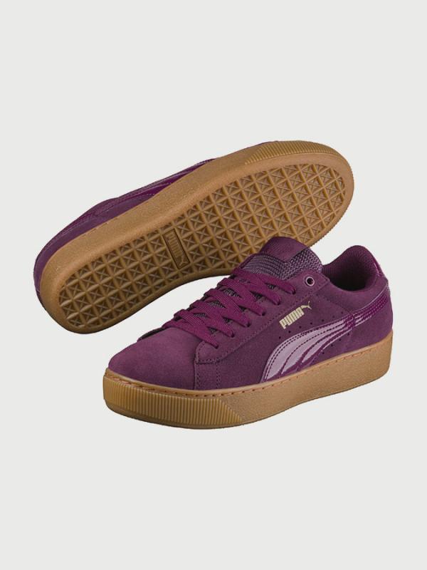 Boty Puma Vikky Platform Dark Purple-Dark Purple Fialová