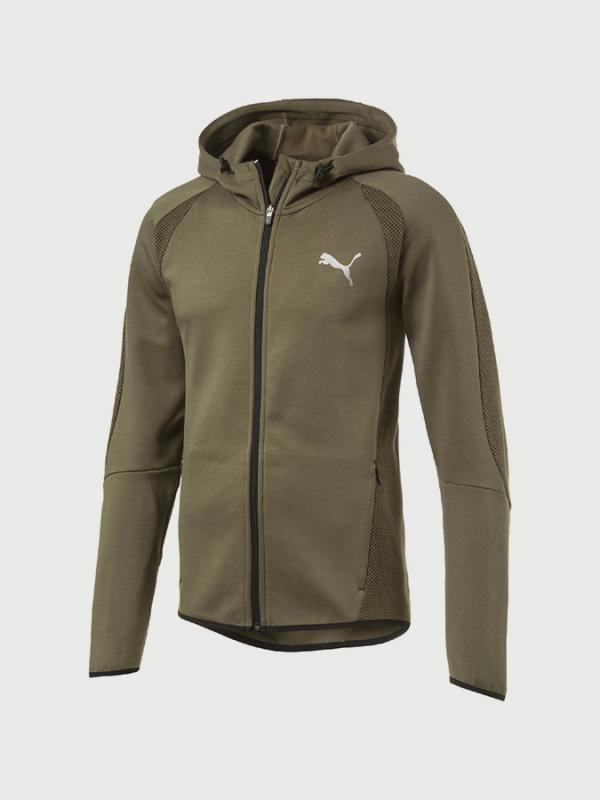 Mikina Puma Evostripe Ultimate FZ Hoody Oranžová