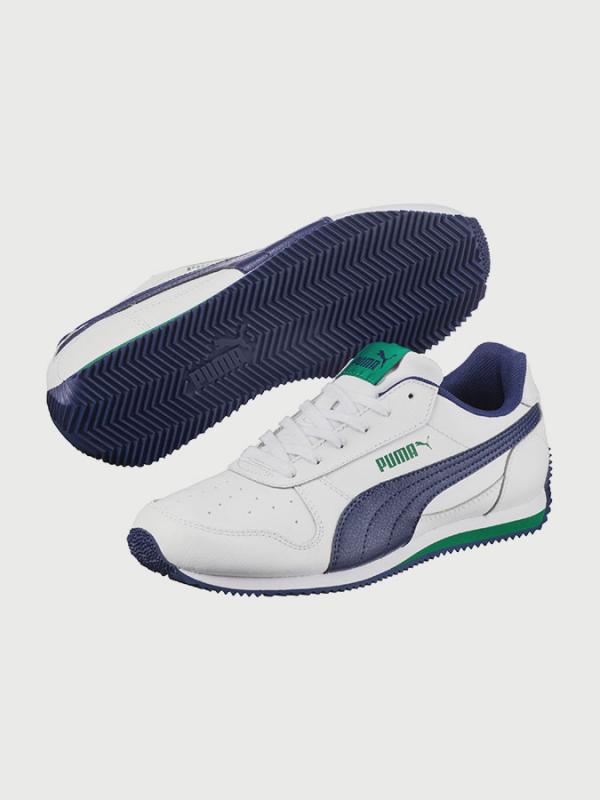 Boty Puma Fieldsprint L Jr Modrá