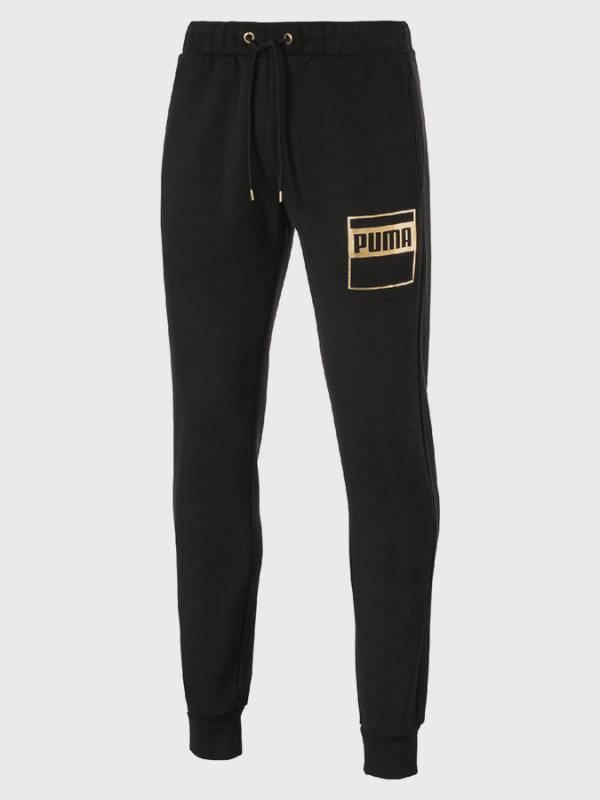 Tepláky Puma Rebel Gold Pants FL. Černá