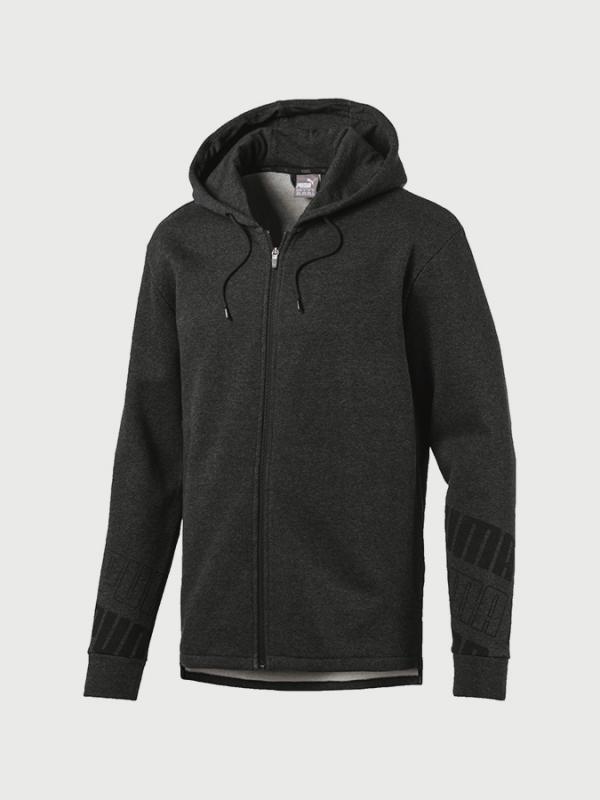 Mikina Puma Rebel 2.0 FZ Hoody, FL Šedá
