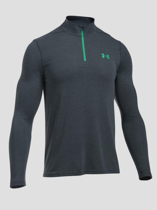 Tričko Under Armour Threadborne Fitted 1/4 Zip Černá