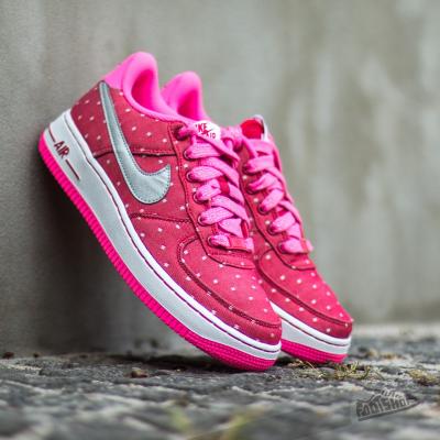 Nike Air Force 1 (GS) Dark Red/Metallic Silver/Pink