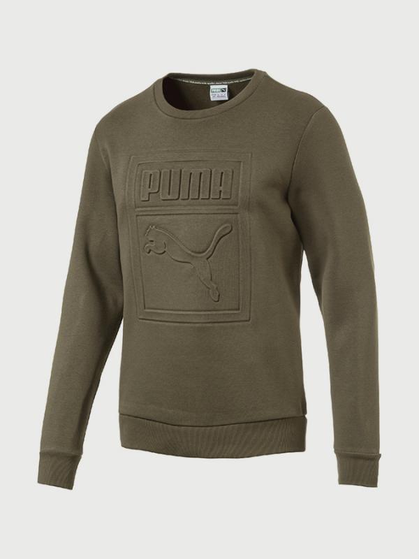 Mikina Puma Archive Embossed Logo Crew Oranžová
