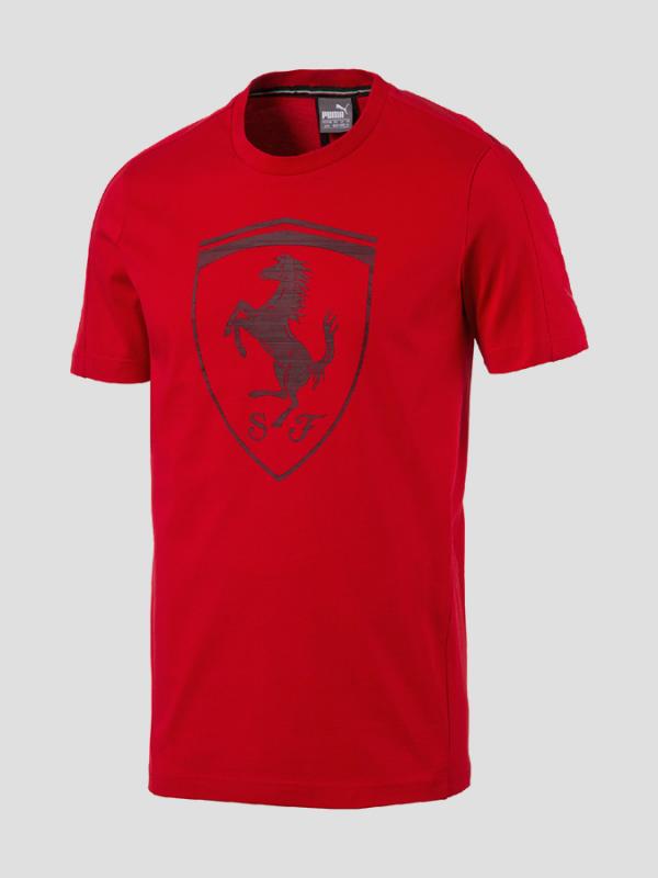 Tričko Puma Ferrari Big Shield Tee Červená