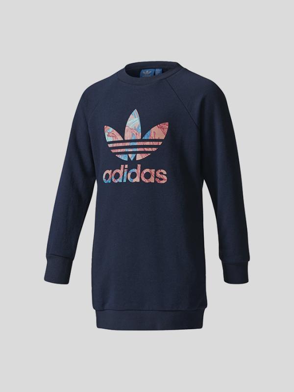 Souprava adidas Originals L FEATHER CREW Modrá
