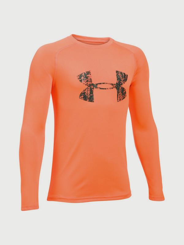 Tričko Under Armour Big Logo LS T Oranžová