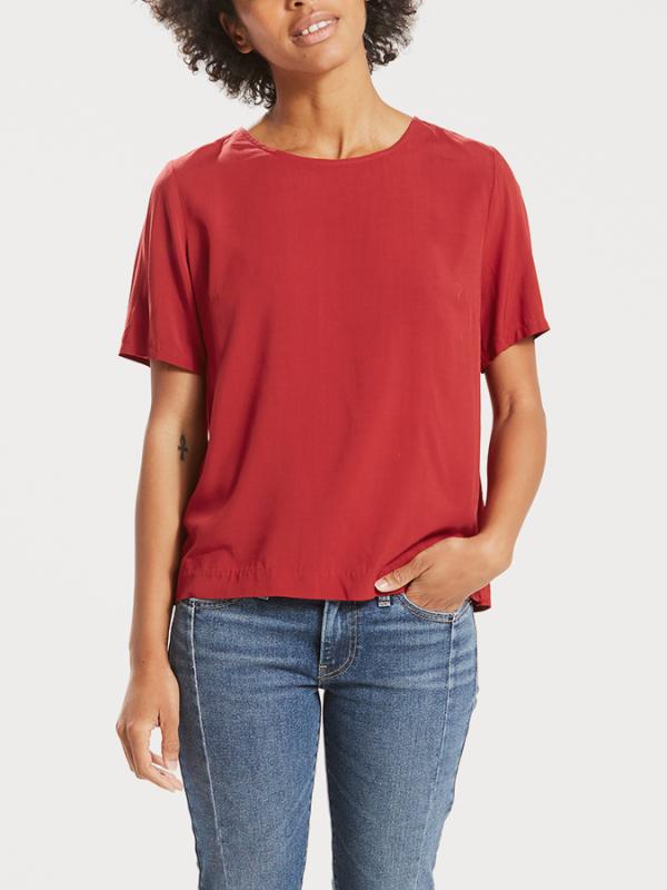 Tričko LEVI'S Darya Sporty Tee Red Dahlia Červená