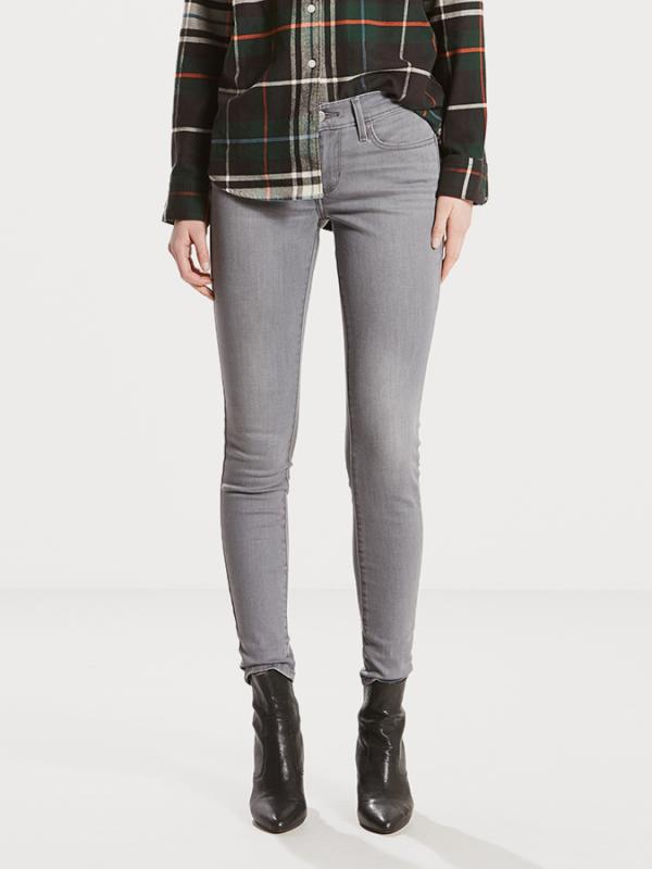 Džíny LEVI'S 710 Super Skinny Grey Area Šedá