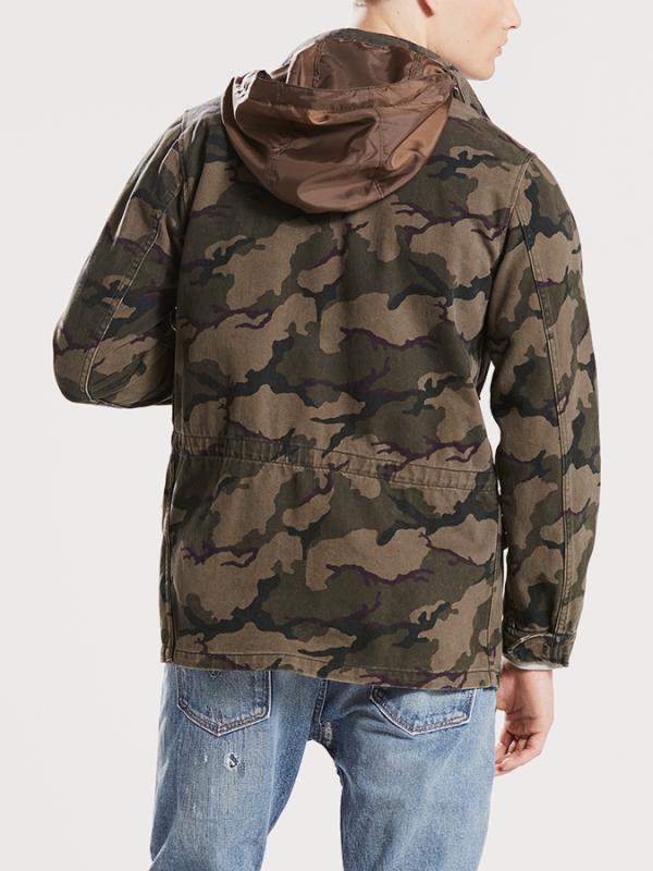 Bunda LEVI'S Unlined Field Jacket X Roundcamo Wren P Barevná