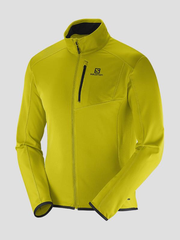 Mikina Salomon DISCOVERY FZ M ALPHA YELLOW Žlutá