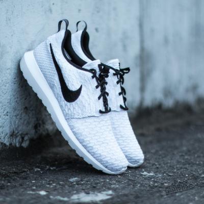 Nike Flyknit Rosherun White/Black-Wolf Grey-Pure Platinum