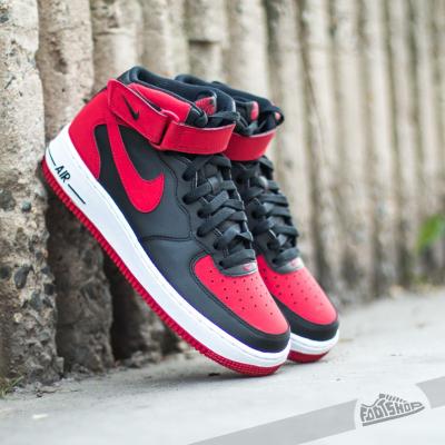 Nike Air Force 1 Mid´07 Black/Gym Red-White