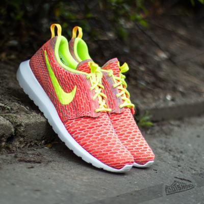 Nike Flyknit Rosherun Hot Lava/Volt-Tm Orange/Vapor Green
