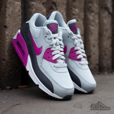 Nike WMNS Air Max 90 Essentials Pure Platinium/Fuschia Flash-Dark Grey-White