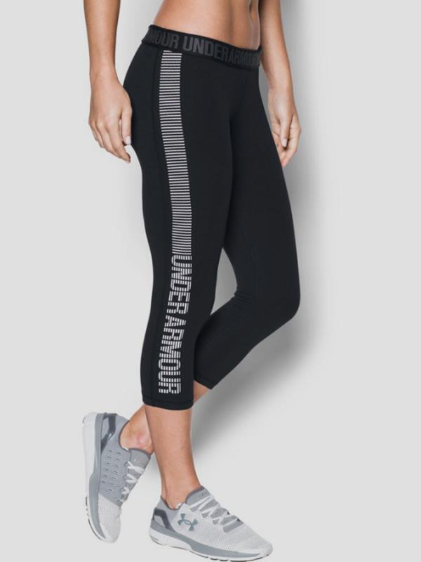 Legíny Under Armour Favorite Capri - Graphic Černá