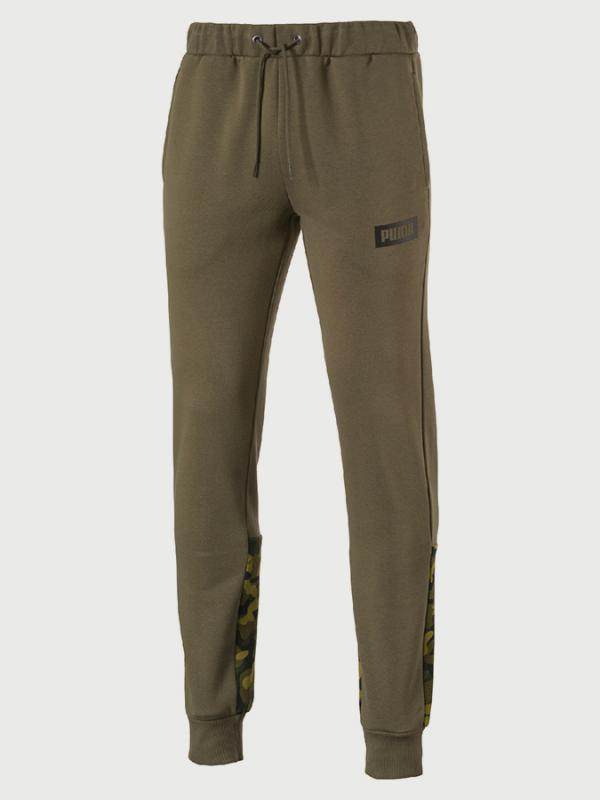 Tepláky Puma AOP Pants FL. Oranžová