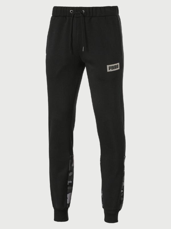 Tepláky Puma AOP Pants FL. Černá
