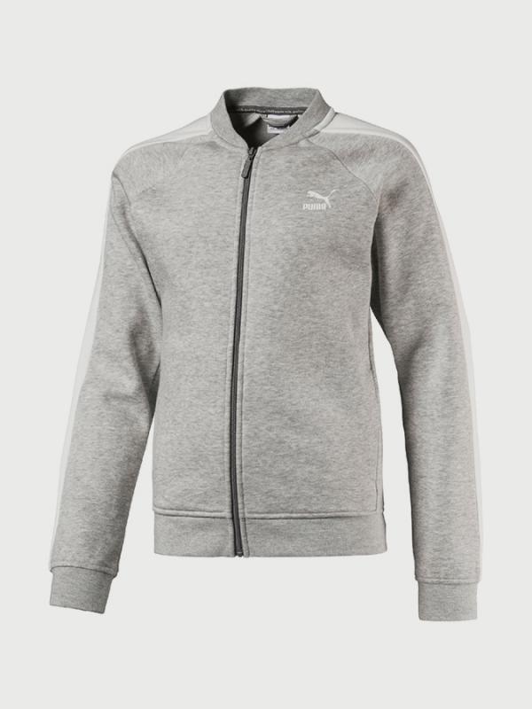 Mikina Puma Classic Jacket (T7) Medium Gray Heather Šedá