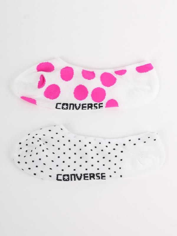 Ponožky Converse 2 Pack Women’s Fashion Footie Mega/Micro dots Barevná