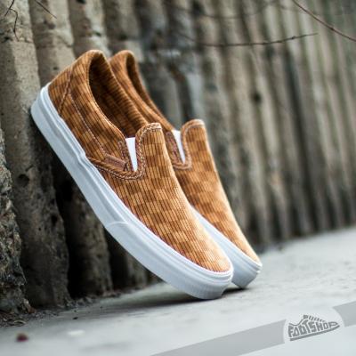 Vans Classic Slip-On California (Washed Herringbone) Inca Gold/Check