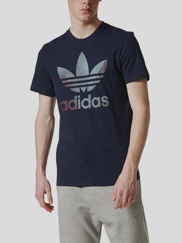 Tričko adidas Originals TREFOIL 1 Modrá