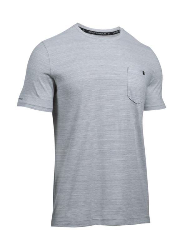 Tričko Under Armour Charged Cotton SS Pocket T Černá
