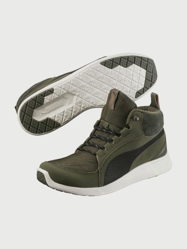 Boty Puma St Trainer Evo Demi V2 Corduroy Olive Černá