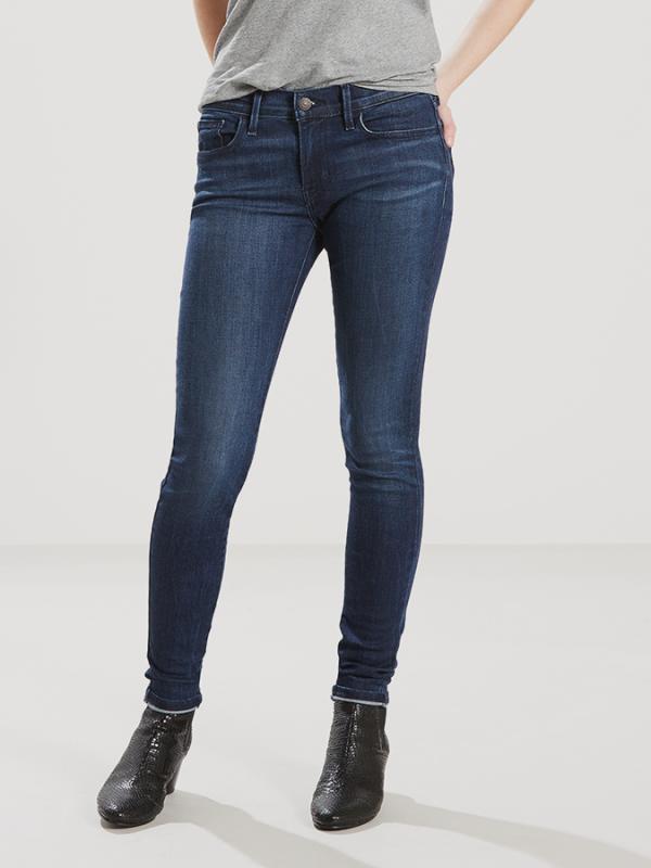 Džíny LEVI'S 710 Super Skinny Blue Elixir Modrá