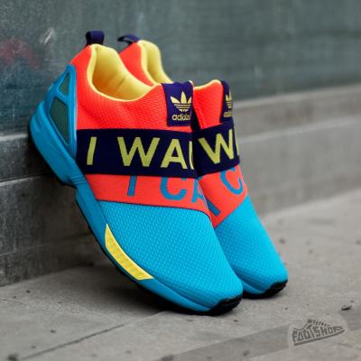 adidas ZX Flux Slip On Solar Blue2/Solar Red/Collegiate