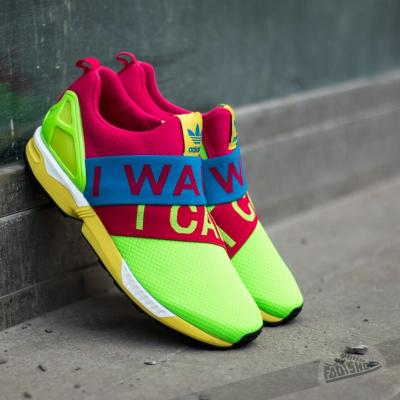 adidas ZX Flux Slip On Solar Green/Solar Blue2/Blaze